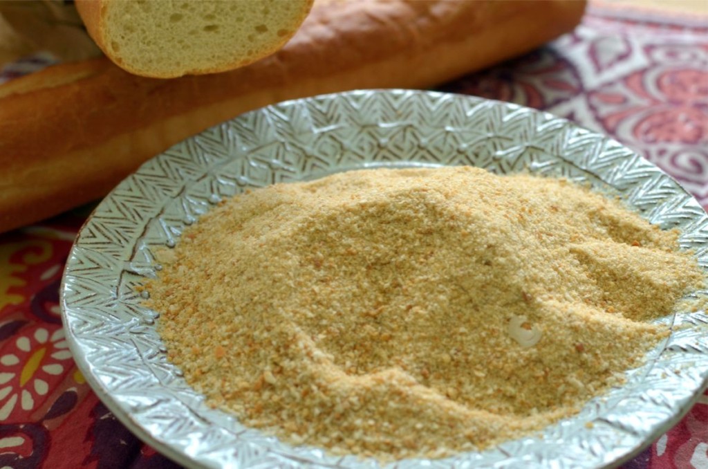 Transform stale bread into handy breadcrumbs to keep in the freezer