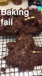 failed chocolate loaf cake